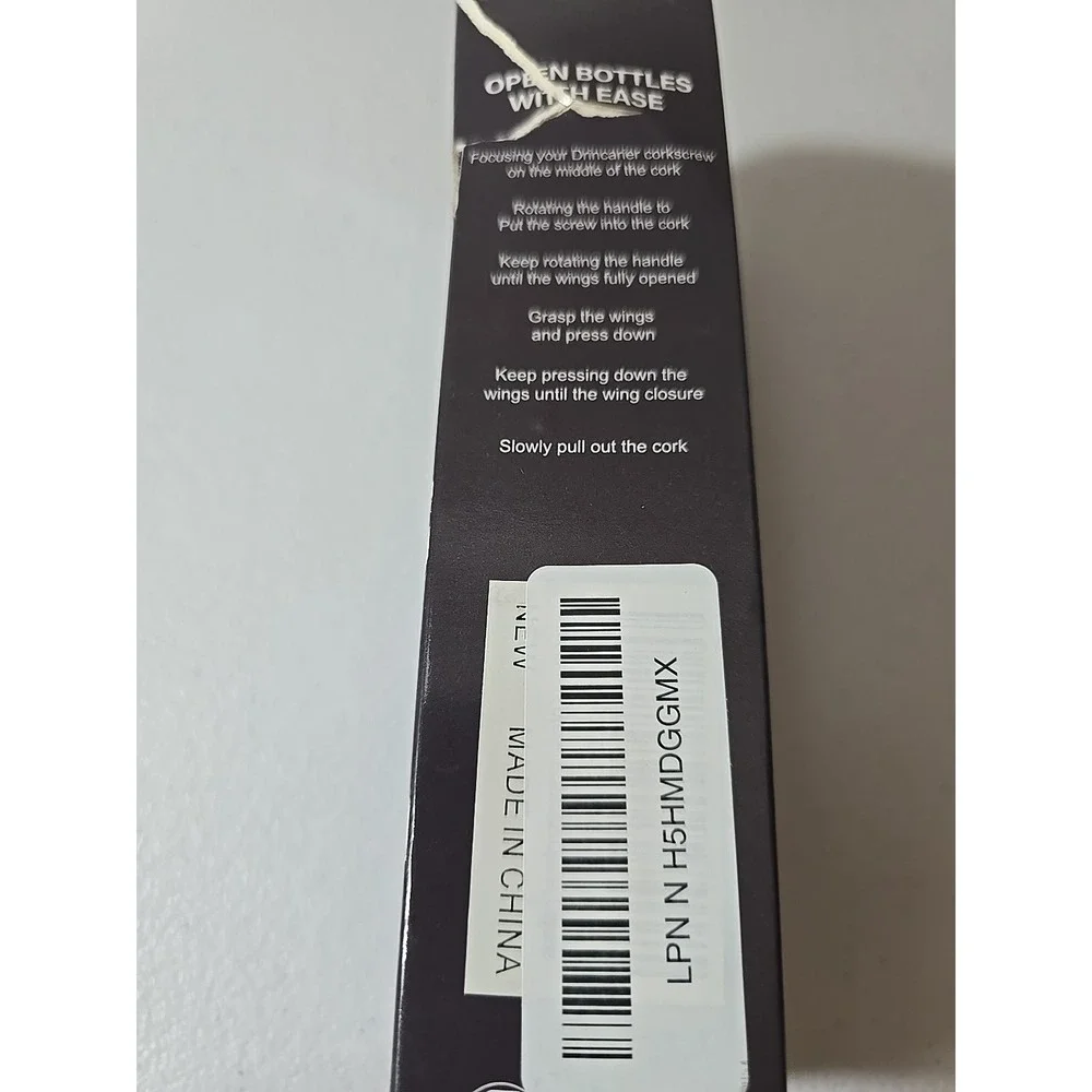 Drincarier corkscrew opener